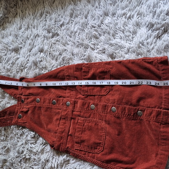 Old Navy Kids Corduroy Button-Front Dress - Rust Size S -6 - Picture 5 of 7